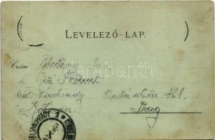 1901 Szászrégen, Reghin; Gymnasial Gebäude, Mittelgasse, Mädchenschule / gimnázium, Közép utca, Leán...