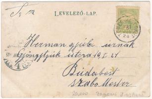 1904 Temeshidegkút, Hidegkút, Sabran-Guttenbrunn, Zabrani; utca, templom, Robert Szladek üzlete és s...