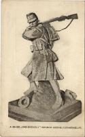 Székelyudvarhely, Odorheiu Secuiesc; 82-es Vas székely szobor. A cs. és kir. 82. székely gyalogezred / K.u.K. military monument (EK)