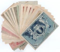 Németország 28db-os bankjegytétel az 1910-1920-as évekből T:II-III közte több szép papír
Germany 28...