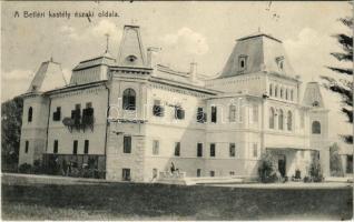 1911 Betlér, Betliar (Rozsnyó, Roznava); Gróf Andrássy kastély északi oldala. Falvi Jenő kiadása / castle (kis szakadás / small tear)