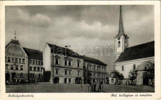 Székelyudvarhely, Odorheiu Secuiesc; Református kollégium és templom / Calvinist church and boarding school (EK)