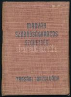 1952-53 Magyar Szabadságharcos Szövetség tagsági igazolvány, bélyegekkel