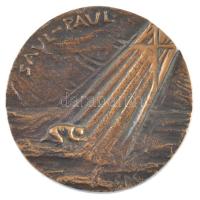 DN Pál Apostol egyoldalas bronz emlékérem Saul-Paul felirattal, feloldatlan S.D.C.(?) szignóval (70mm) T:1-
