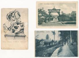 5 db RÉGI felvidéki város képeslap vegyes minőségben / 5 pre-1945 Upper-Hungarian town-view postcards in mixed quality