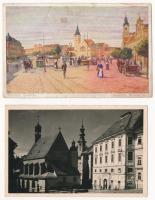 5 db RÉGI felvidéki város képeslap vegyes minőségben / 5 pre-1945 Upper-Hungarian town-view postcard...