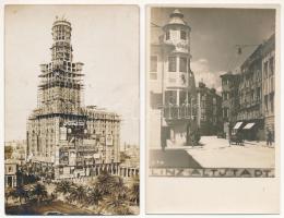 8 db RÉGI külföldi város képeslap vegyes minőségben / 8 pre-1945 European town-view postcards in mixed quality