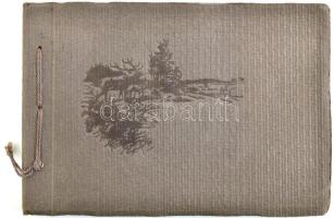 1926 A Nemzeti Nagytábor fényképei, fotóalbum beragasztott képekkel, 4×5,5 cm