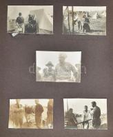 1926 A Nemzeti Nagytábor fényképei, fotóalbum beragasztott képekkel, 4×5,5 cm