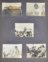 1926 A Nemzeti Nagytábor fényképei, fotóalbum beragasztott képekkel, 4×5,5 cm