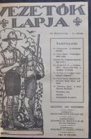 1927-1941 13db Vezetők Lapja illetve 1db Levente parancsnokok hivatalos lapja egybe kötve, néhol sérült állapotban