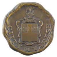 Olaszország DN "Citta' di Varese" kétoldalas bronz emlékérem. Szign.: Tanci (~76mm) T...