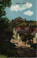 1925 Kőhalom, Reps, Rupea; vár, utca. Kasper & Kellner kiadása / Cetatea / castle, street view (EK)
