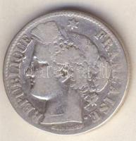 Franciaország/1871A kis "A" variáns 2Fr Ag T:3