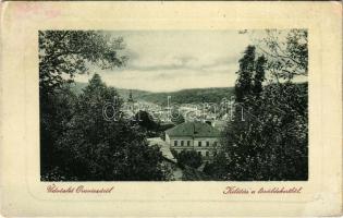 1912 Oravicabánya, Oravica, Oravicza, Oravita; kilátás a lövöldekertből. W.L. Bp. 1205. / general view (Rb)