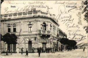 1906 Dés, Deés, Dej; Voith palota, Frank J. Mózes üzlete / palace, shops (EB)