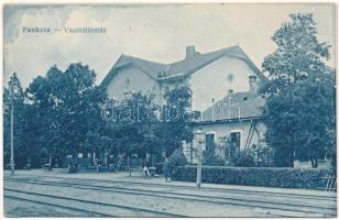 1927 Pankota, Pancota; vasútállomás. Hangya szövetkezet kiadása / railway station (EK)