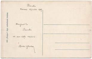 1927 Pankota, Pancota; vasútállomás. Hangya szövetkezet kiadása / railway station (EK)