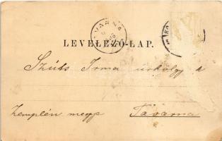 1899 (Vorläufer) Kolozsvár, Cluj; Református templom, Bethlen-bástya, piac. Schäser A. fénynyomdája ...