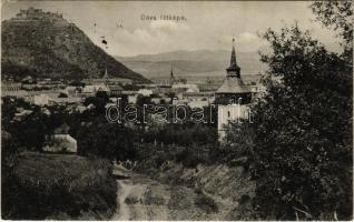 1911 Déva, látkép. Kroll Gyula kiadása / general view (kis szakadás / small tear)