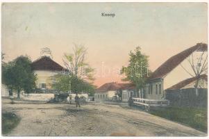 1916 Konop, Conop; utca, házak / street view, road, houses (fl)