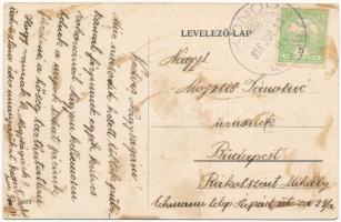 1916 Konop, Conop; utca, házak / street view, road, houses (fl)