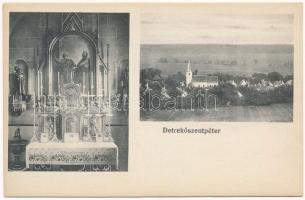 Detrekőszentmiklós, Blasenstein-Sankt-Nikolaus, Plavecky Mikulas; Templom, belső. Malaczkai könyvnyomda Wiesner A. kiadása
