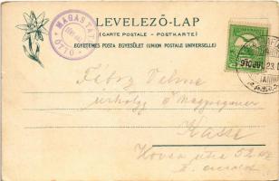 1910 Tátra, Magas-Tátra, Vysoké Tatry; A Kis-Tarpataki Öt-tó a Téry menházzal. Feitzinger Ede 1902/1...