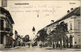 1916 Liptószentmiklós, Liptovsky Mikulás; Úri utca. Rauchwerger Simon kiadása / street view (EK)