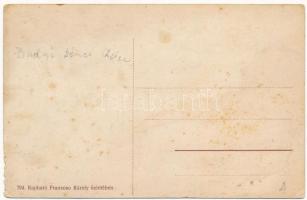 Budapest II. Medve és Csalogány utca sarka, Franzoso Károly tőzsde, csemege és borkereskedése. Kapha...