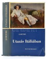 Goethe: Utazás Itáliában. Ford.: Rónay György. Vajda György Mihály utószavával. Bp., 1961, Magyar Helikon. Kiadói egészvászon-kötés, kissé szakadt kiadói papír védőborítóban. Megjelent 5700 példányban.
