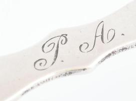 Ezüst (Ag) késbak, P A monogrammal, jelzett, h: 9,5 cm, nettó: 29 g