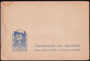 1947 meghívó Ceskoslovenska obec legionarska, kissé foltos, 10x15 cm