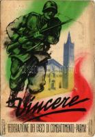 1942 Vincere - Federazione dei Fasci di Combattimento, Parma / WWII Italian Fascist organizations military propaganda (fa)