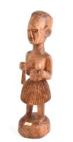 Afrikai fafaragás, törzsi asszony, szép állapotban, h: 35 cm