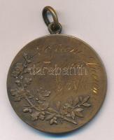 1913. Soproni Líceumi Tornakör II. 1913 X/11 kétoldalas vert bronz díjérem T:1-