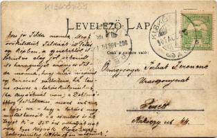 1907 Kiskőrös, előkelő társaság csónakban. photo (EK)