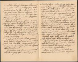 1890 Nagyváradi Horváth Gyula (1843-1897) politikus, kormánybiztos saját kézzel írt, baráti hangvéte...