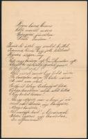 1890 Nagyváradi Horváth Gyula (1843-1897) politikus, kormánybiztos saját kézzel írt, baráti hangvéte...