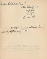 1905 Debrecen, Dicsőfi József (1859-1920) ev. ref. lelkész autográf gratuláló levele, Dr. Bary Józse...