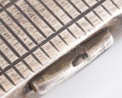 Ezüst (Ag) cigarettatárca, jelzett, 11x8 cm, nettó: 100 g