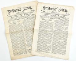 1846 Pozsony, Städtische Preßburger Zeitung Nr. 68. és 69.
