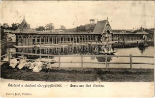 1905 Vízakna, Salzburg, Ocna Sibiului; sós-gyógyfürdő. Takáts Jenő kiadása / spa (fa)