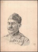 Jelzés nélkül: Magyar, ismeretlen festőművész vázlatfüzete 10 db rajzzal (tájképek, életképek, katon...