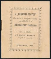 Krausz Ármin: A franczia négyes. (franczia és magyar vezényszavakkal) és a Körmagyar rendezése. Szeg...