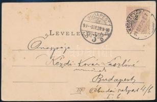 1899 Kolozsvár, Kézdi-Kovács László (1864-1942) festőművész saját kézzel írt képeslapja Kolozsvárról...