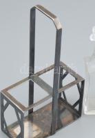 Berndorf olaj ecet tartó, kis csorba, jelzett, kopott, m: 20 cm