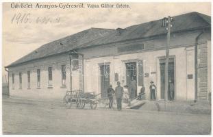 Aranyosgyéres, Campia Turzii; Vajna Gábor üzlete / shop