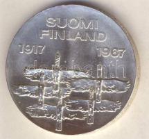 Finnország 1967. 10M Ag "Függetlenség 50. évfordulója" T:BU
