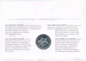 Hollandia 1998. 1E "Jan, Jans en de Kinderen" felbélyegzett borítékban, bélyegzéssel, hátu...